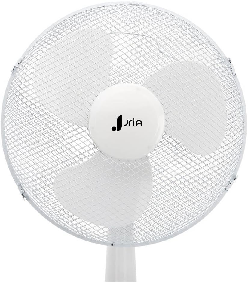 Tragbarer Tischventilator, 12 Zoll, leicht, 40 Watt, 3 Geschwindigkeiten, Weitwinkel-Oszillation, Lu