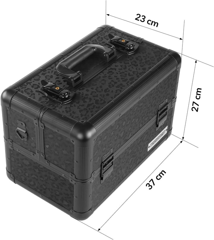 anndora Beauty Case Kosmetikkoffer - Stilvoller Schmuckkoffer, Schminkkoffer mit robustem Aluminiumr