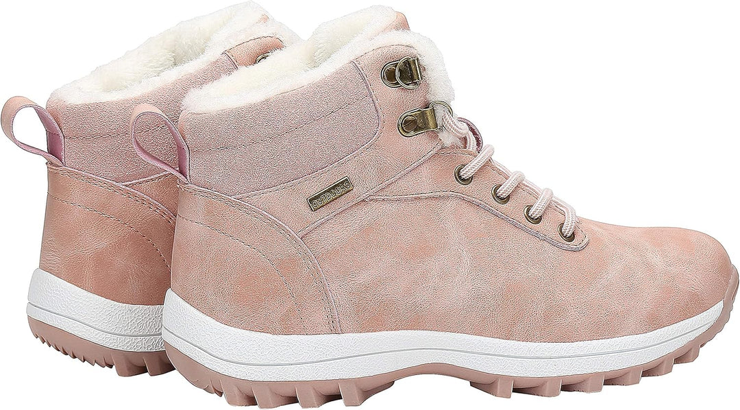 Mishansha Damen Herren Winterschuhe Warm Gefüttert Winterstiefel Wasserdicht Trekking Wanderschuhe G