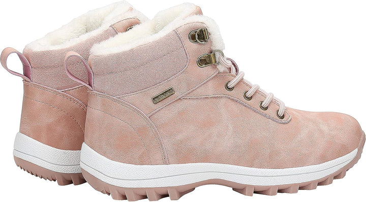 Mishansha Damen Herren Winterschuhe Warm Gefüttert Winterstiefel Wasserdicht Trekking Wanderschuhe G