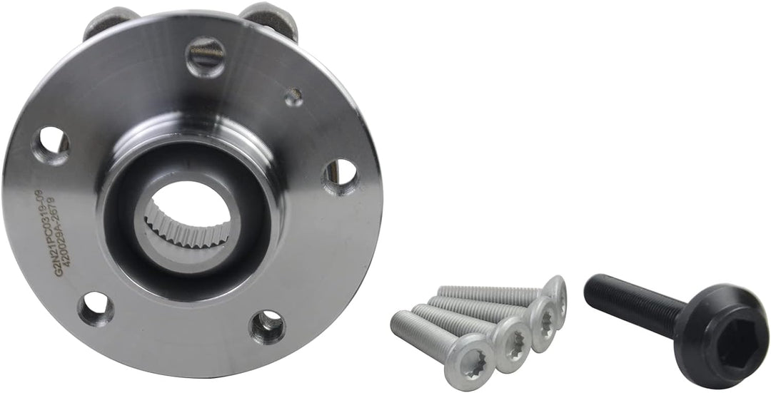 Bisenya Radlager Satz Vormontiert mit Radnabe Kompatibel mit A4 A5 A6 A8 B8 Q5 Qu-att-ro 4H0498625 8