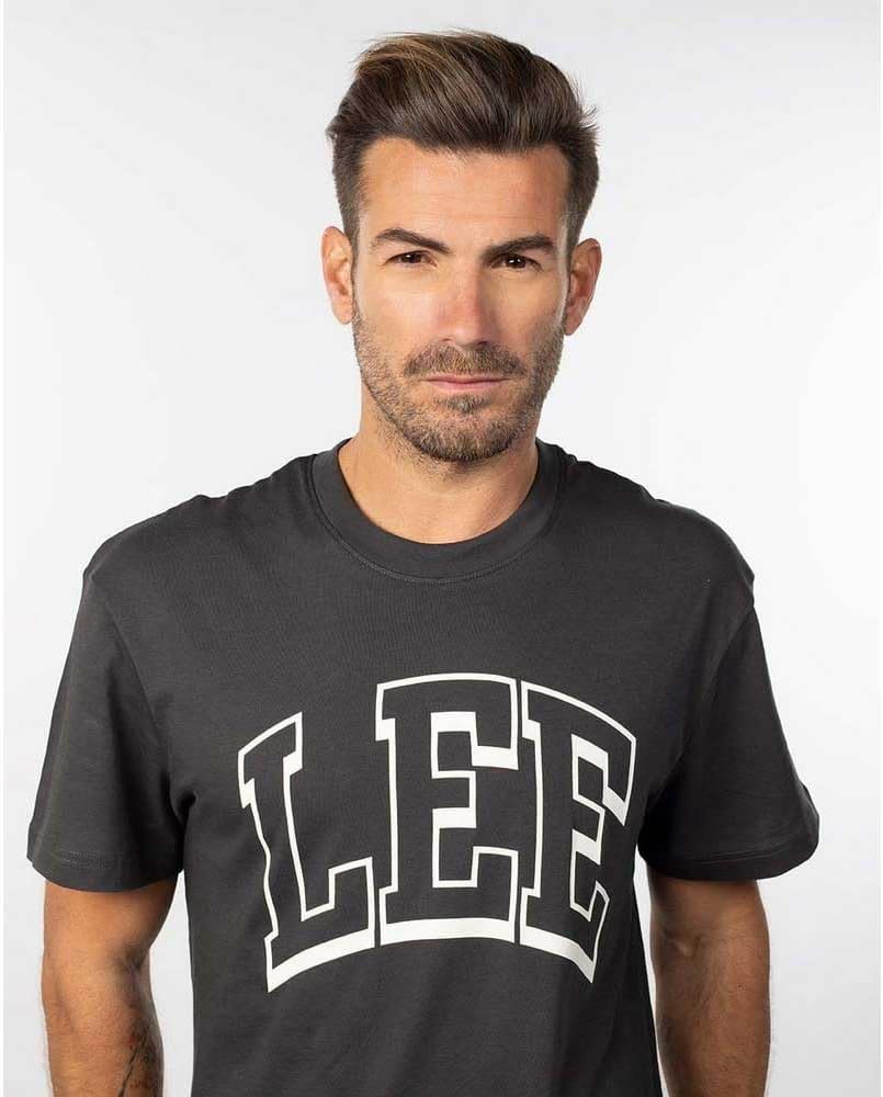 Lee Herren Varsity Tee Shirt S Washed Black, S Washed Black