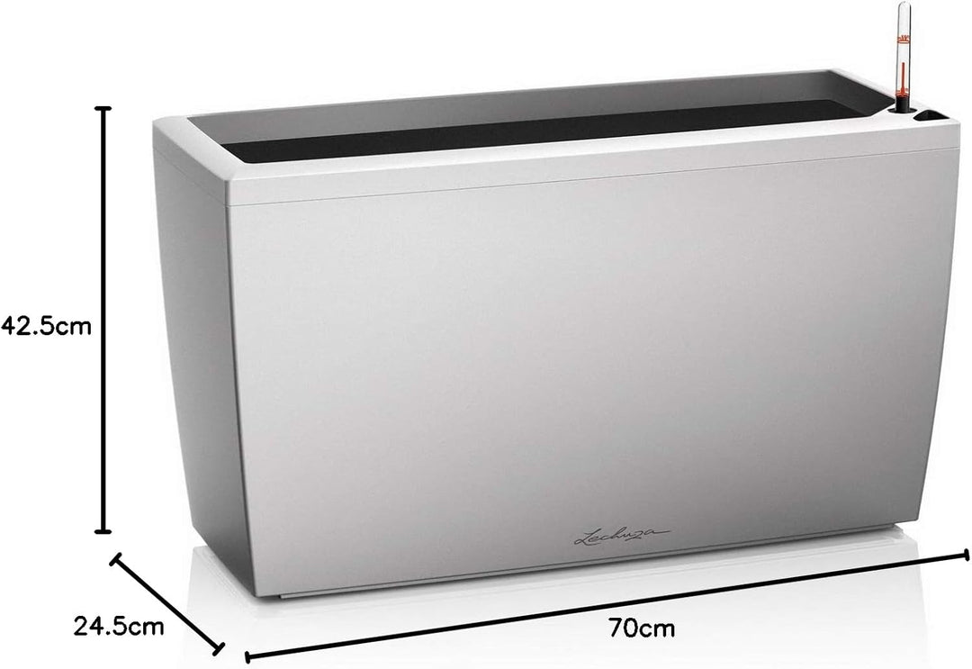 LECHUZA CARARO Premium silber metallic 18808 Silber Metallic Premium, Silber Metallic Premium