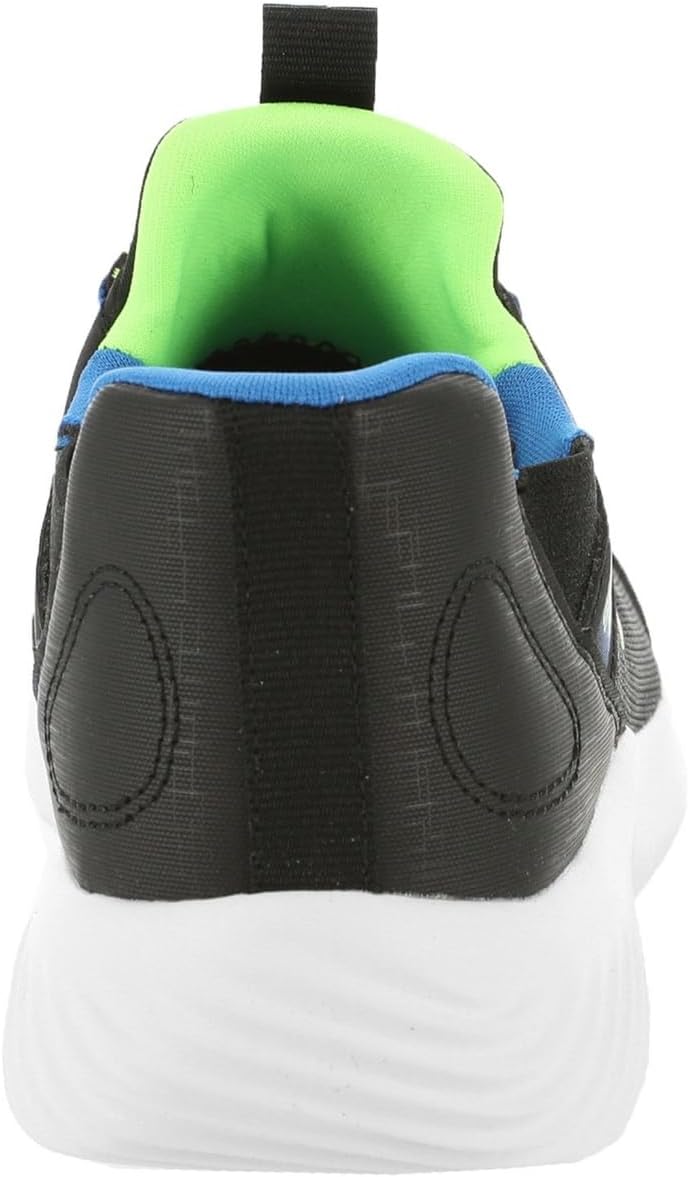 Skechers Jungen Glide-step Sport Wave Blitz Sneaker 27 EU Black Synthetic Textile Blue Black Trim, 2