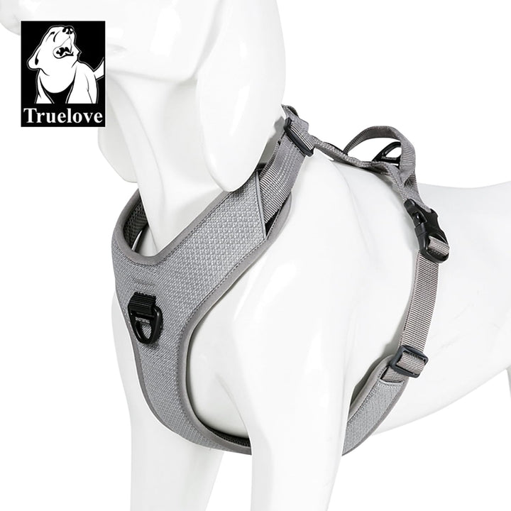 TRUE LOVE Hundegeschirr Outdoor Adventure II Reflektierende Weste mit 2 Leinenbefestigungen passende