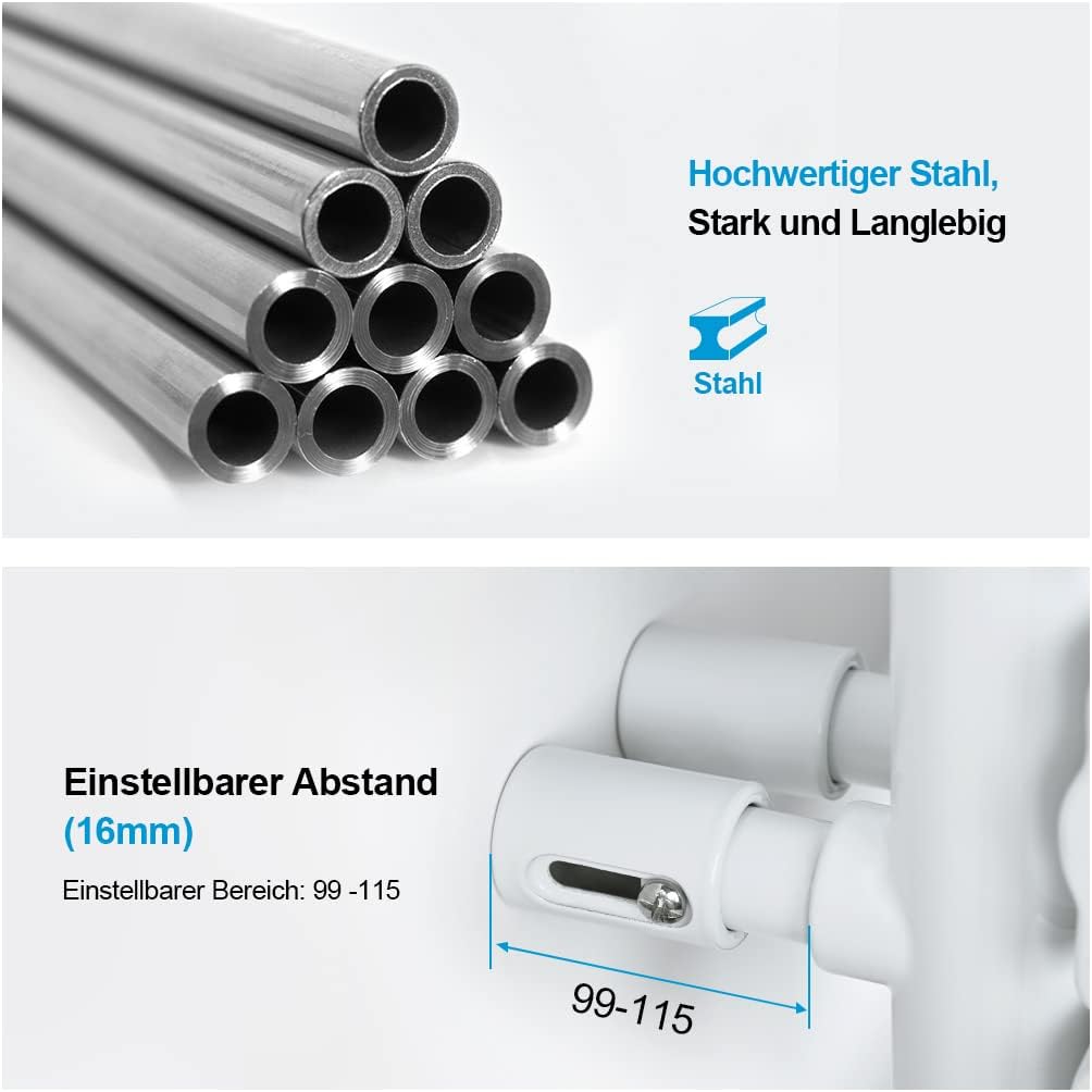 Heilmetz Badheizkörper Weiss Handtuchtrockner Heizung 500 x 1385 mm Bad Heizkörper Handtuchheizkörpe