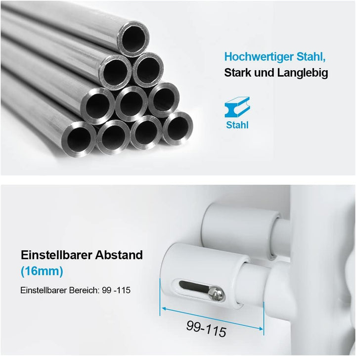 Heilmetz Badheizkörper Weiss Handtuchtrockner Heizung 500 x 1385 mm Bad Heizkörper Handtuchheizkörpe