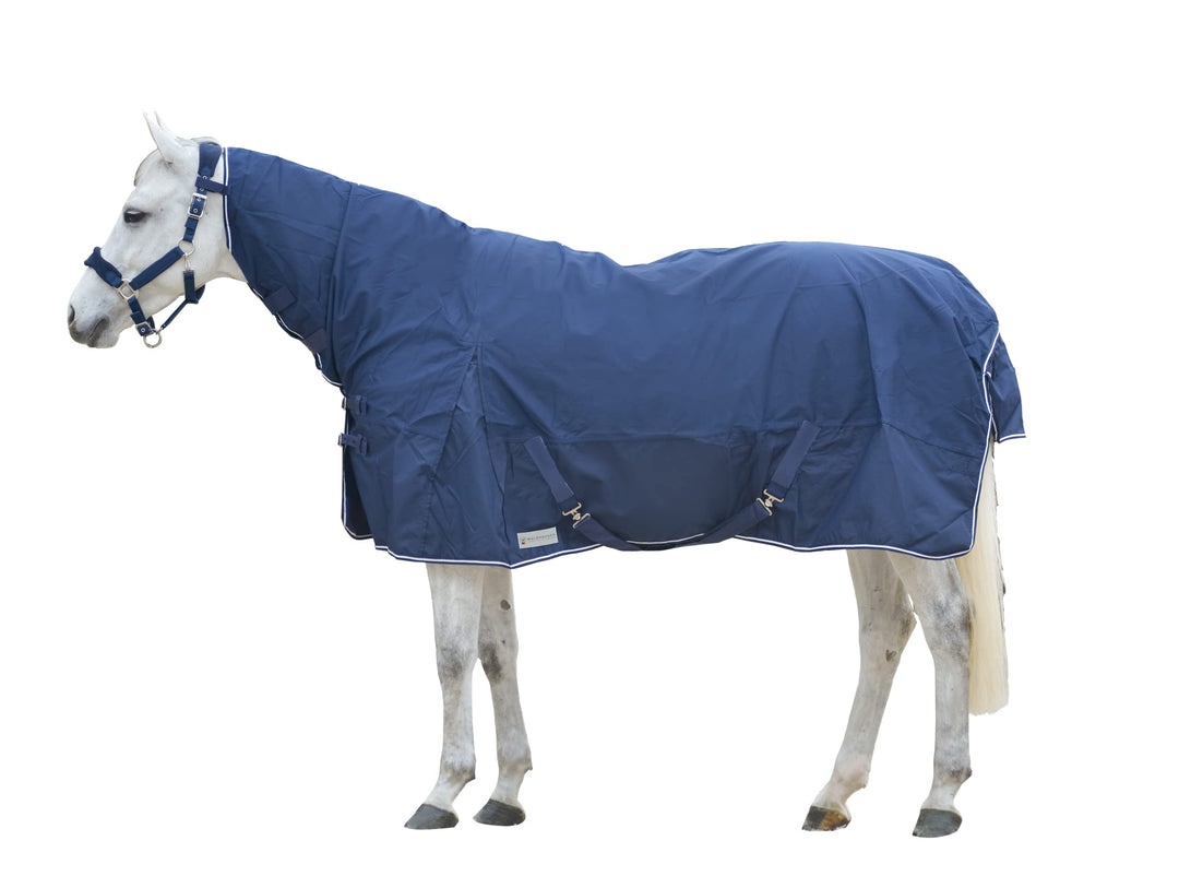 WALDHAUSEN Comfort Regendecke mit Halsteil, nachtblau, 165 cm, 165 cm, blau