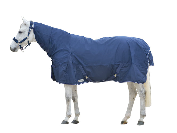 WALDHAUSEN Comfort Regendecke mit Halsteil, nachtblau, 165 cm, 165 cm, blau