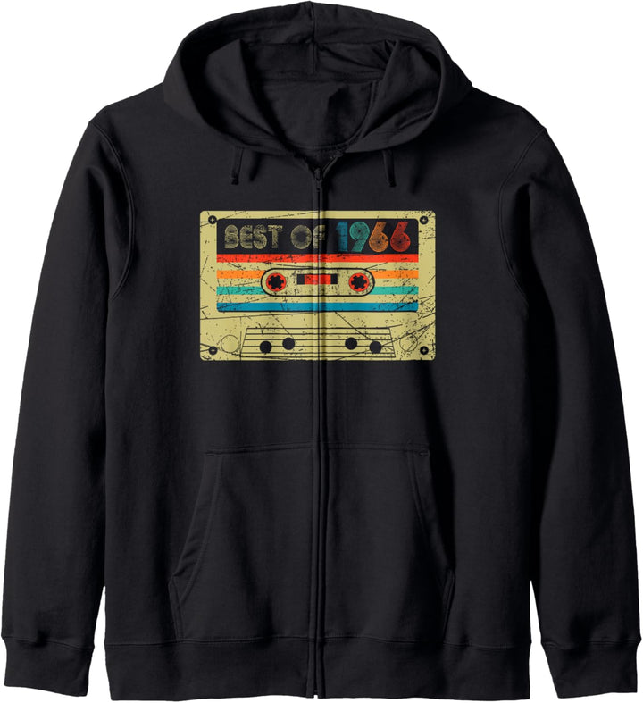 54th Birthday Gifts Best Of 1966 Retro Cassette Tape Funny Kapuzenjacke