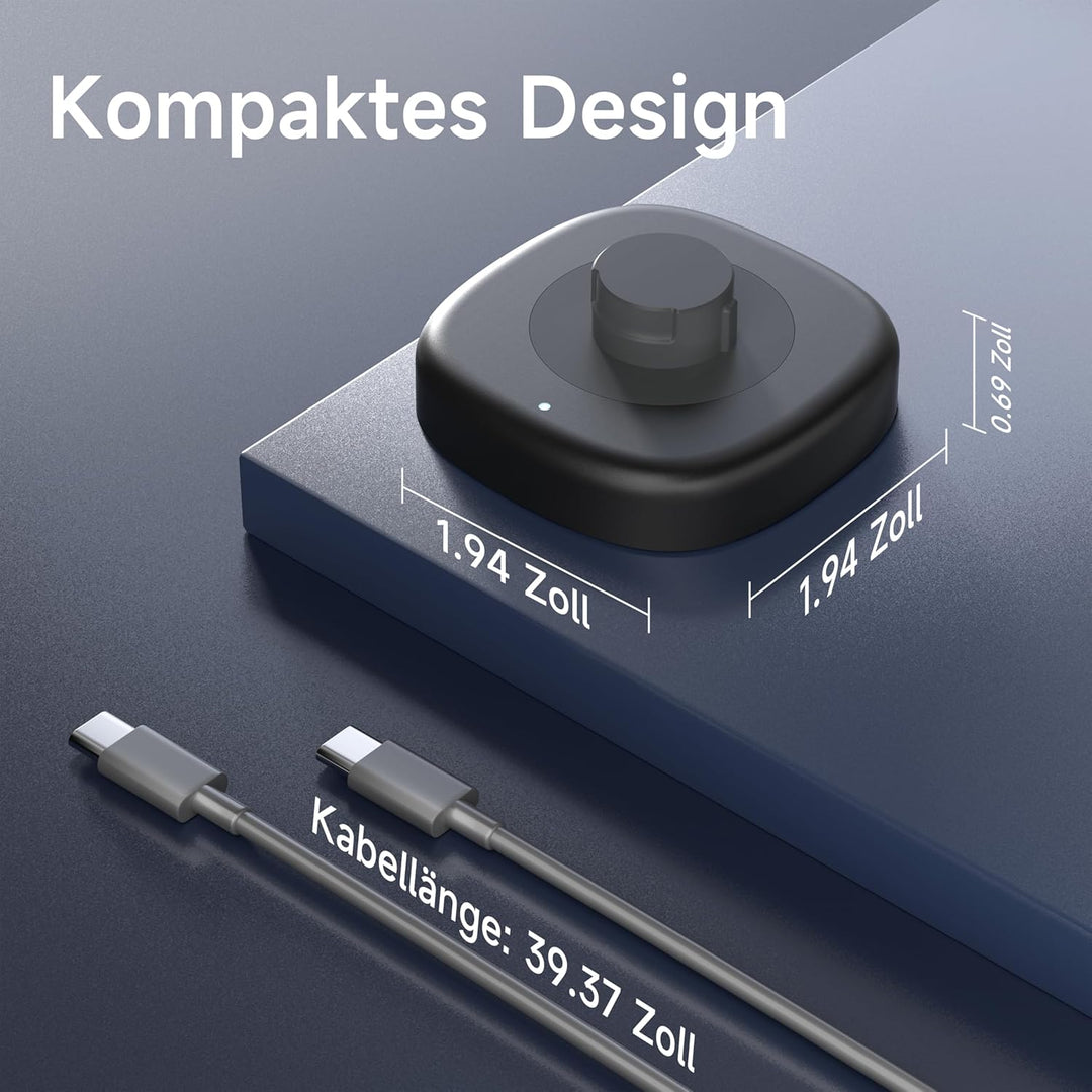 Smart Ring Ladegerät Kompatibel mit Ou-ra Ring 4, Schnellladestation und Typ-C-Kabel, Kleines Tragba