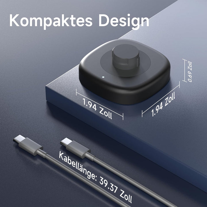 Smart Ring Ladegerät Kompatibel mit Ou-ra Ring 4, Schnellladestation und Typ-C-Kabel, Kleines Tragba