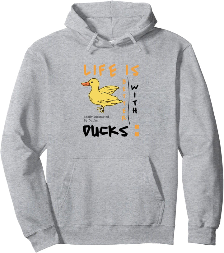 Leben mit Enten Wald Tier Natur Wildnis Pullover Hoodie