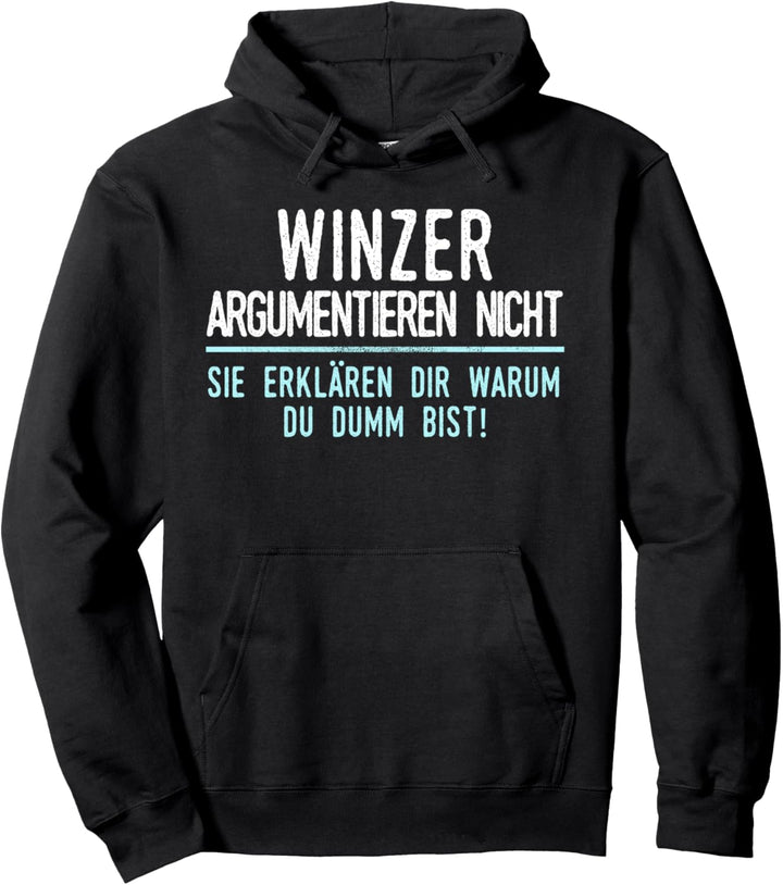 Winzer Geschenk für Arbeitskollegen im Job und Beruf Pullover Hoodie