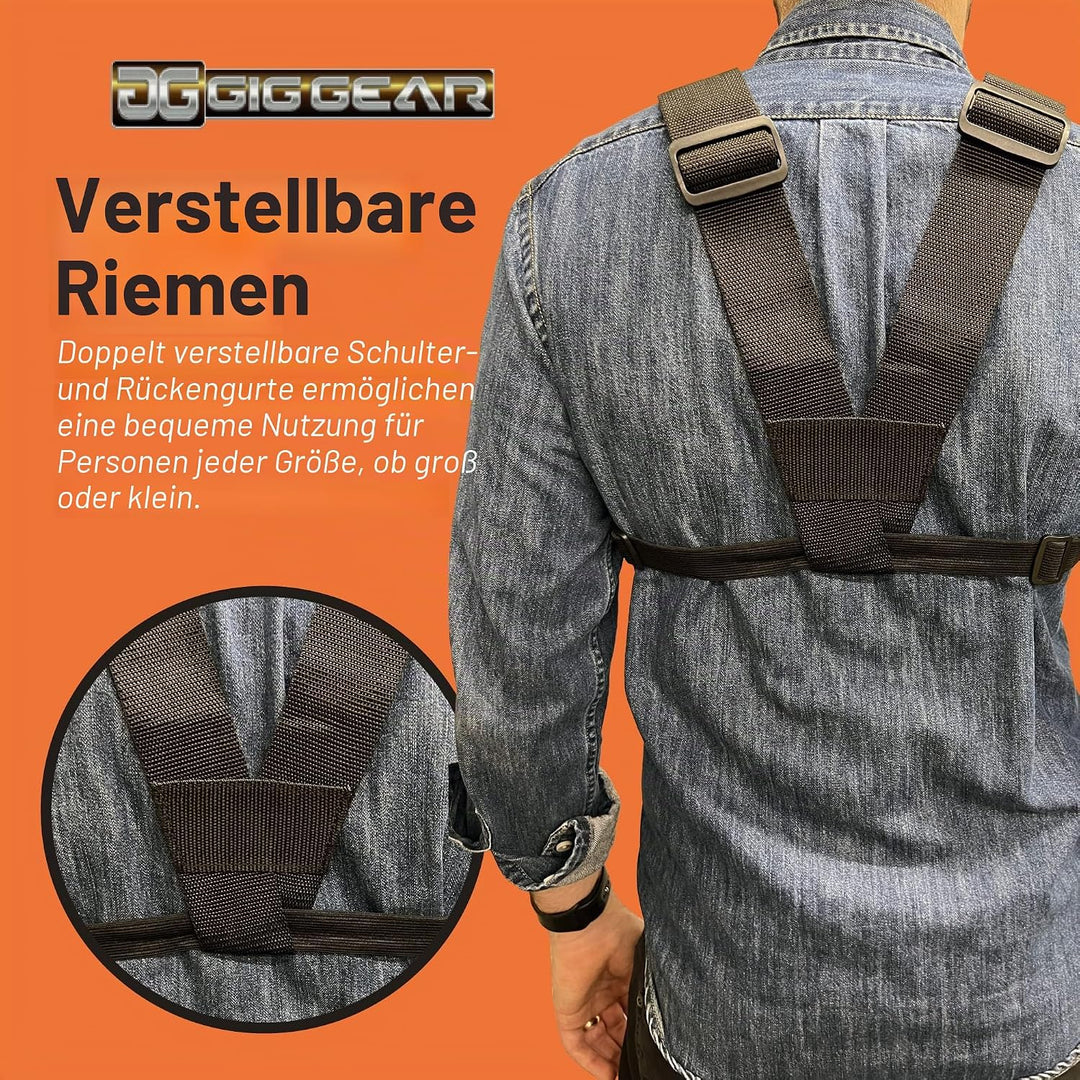 Gig Gear Tablet-Brustgeschirr für iPad und Samsung Tablets – robuste Tablet-Tragetasche mit Gurt und