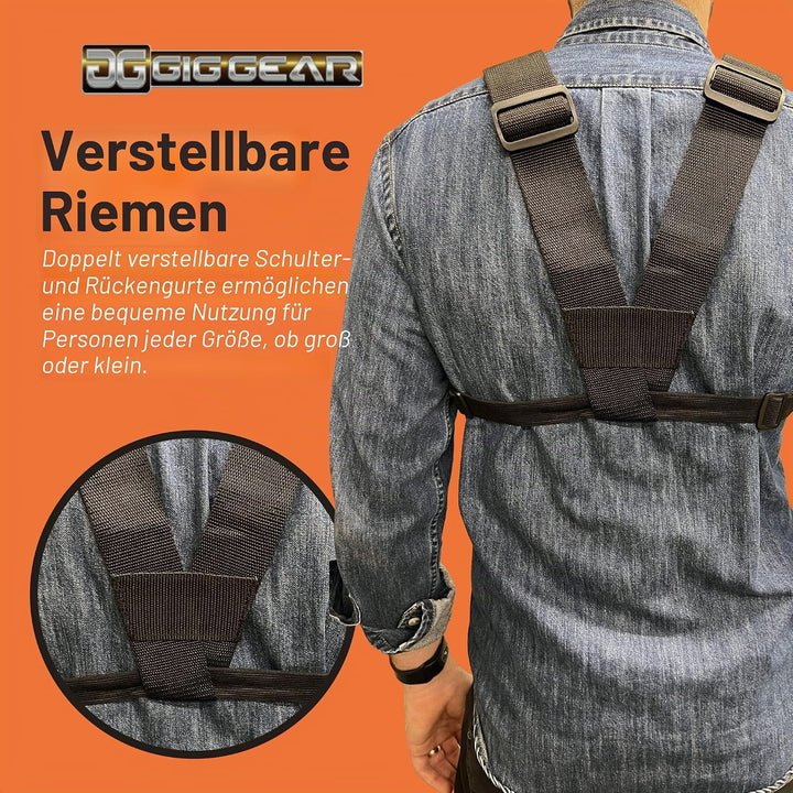 Gig Gear Tablet-Brustgeschirr für iPad und Samsung Tablets – robuste Tablet-Tragetasche mit Gurt und