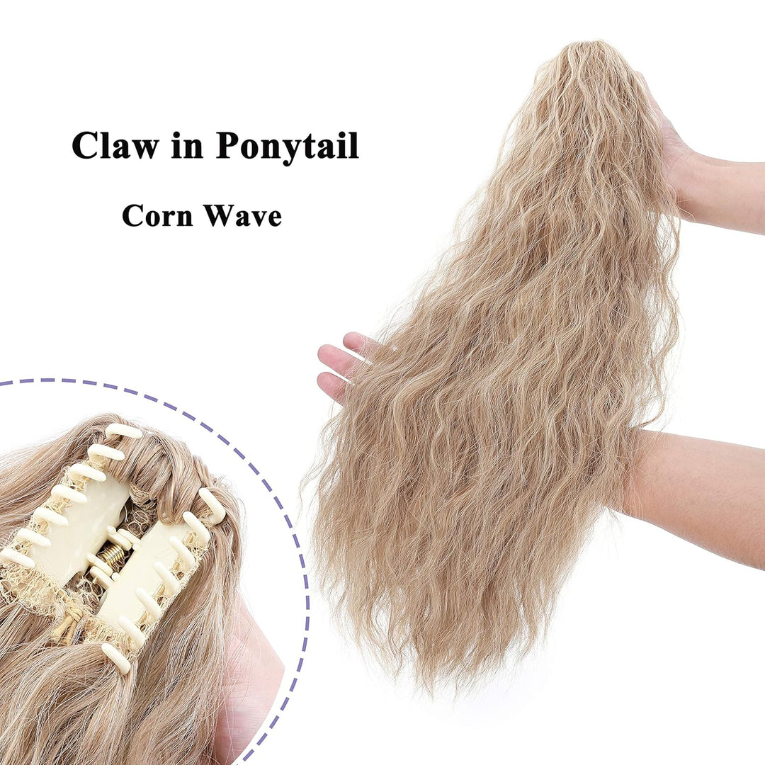 SEGO Ponytail Extension Pferdeschwanz Zopf Corn Wavy Haarteil Haarverlängerung Hair Piece Haar mit K