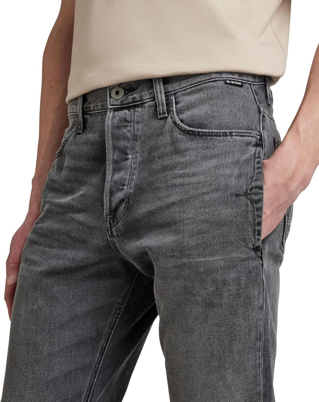 G-STAR RAW Herren A-STAQ Tapered Jeans, Grau (Worn in Tin D20005-c526-c943)