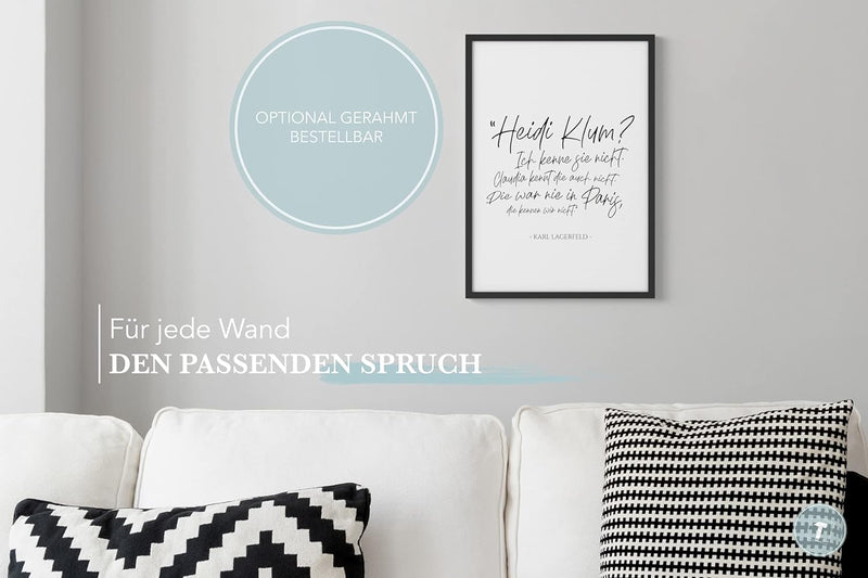 Papierschmiede® Bilder Home XXL Kunstdruck A1 (59,4x84,1 cm) Spruch Poster Zuhause Schrift Bild Wand