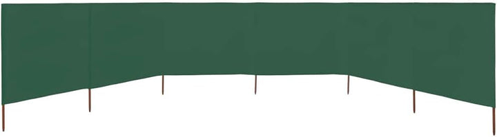 Homgoday 6 Paneele Windschutz Stoff 800x160cm Grün Camping Windschutz Blocker Windblocker Garten Str
