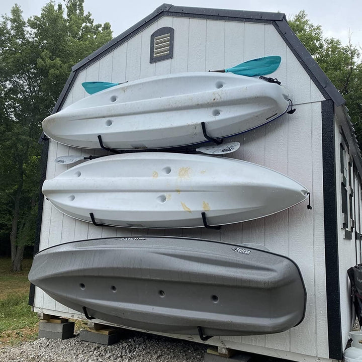 pipabiba Garagenhaken, Kajak-Aufbewahrungshaken, 6 Stück, robuste Kleiderbügel für Gartenwerkzeuge,