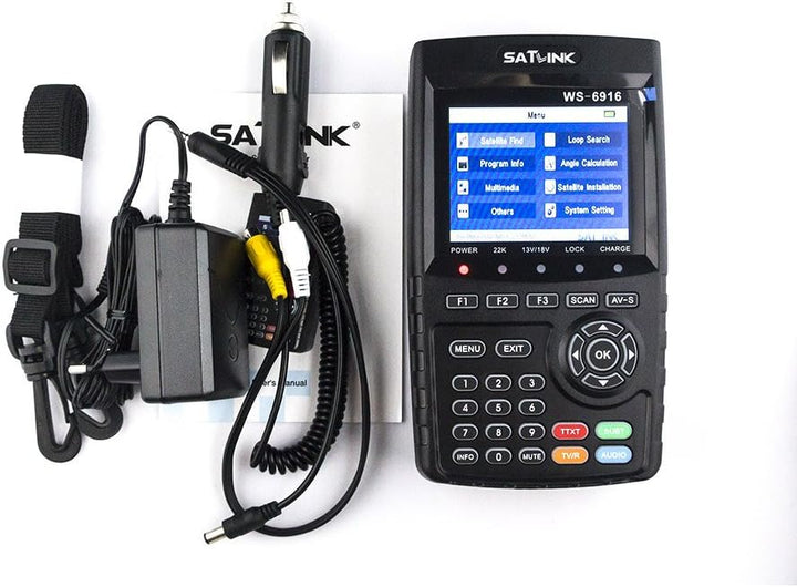 Satfinder SATLINK DVB-S / S2 HD Digital Satellitenfinder TV Signal Finder Meter mit MPEG-2 / MPEG-4
