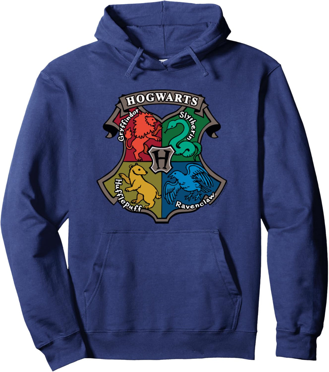 Harry Potter Hand Drawn Hogwarts Crest Pullover Hoodie