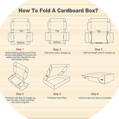HORLIMER 25 Stück Versandkarton Klein Karton Box, 28x20,4x5,1 cm Verpackungskartons aus Wellpappe fü