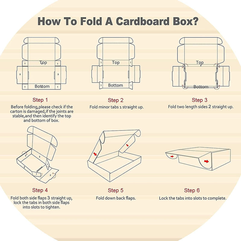 HORLIMER 25 Stück Versandkarton Klein Karton Box, 28x20,4x5,1 cm Verpackungskartons aus Wellpappe fü