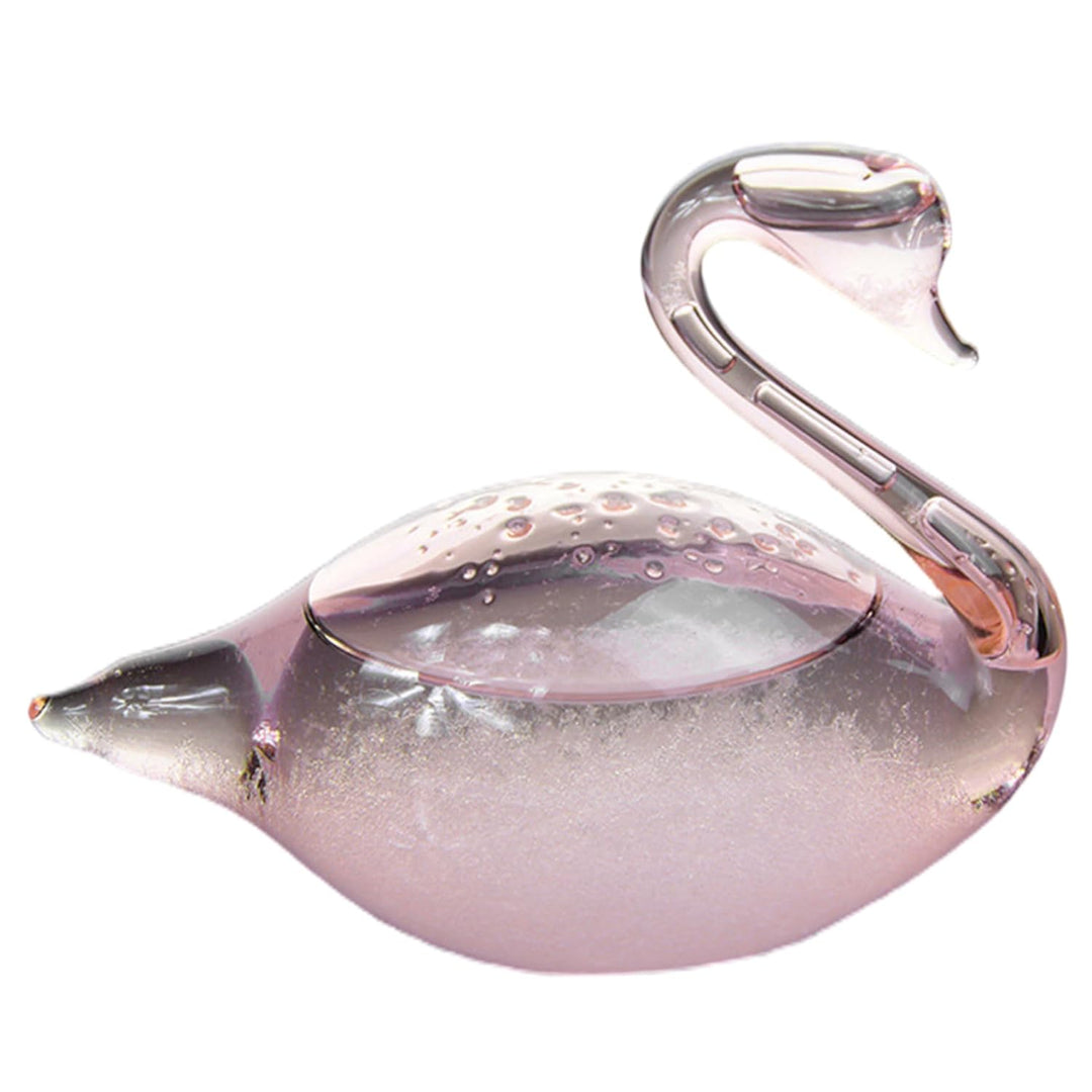 Sturmglas-Wettervorhersage, eleganter Schwan, Sturmglas-Kristallbarometer, Wettervorhersage-Ornament