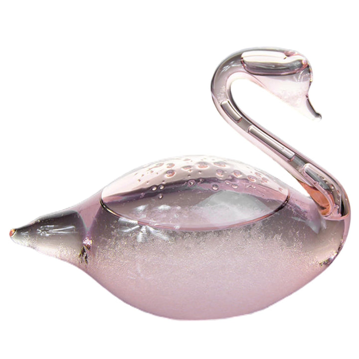 Sturmglas-Wettervorhersage, eleganter Schwan, Sturmglas-Kristallbarometer, Wettervorhersage-Ornament