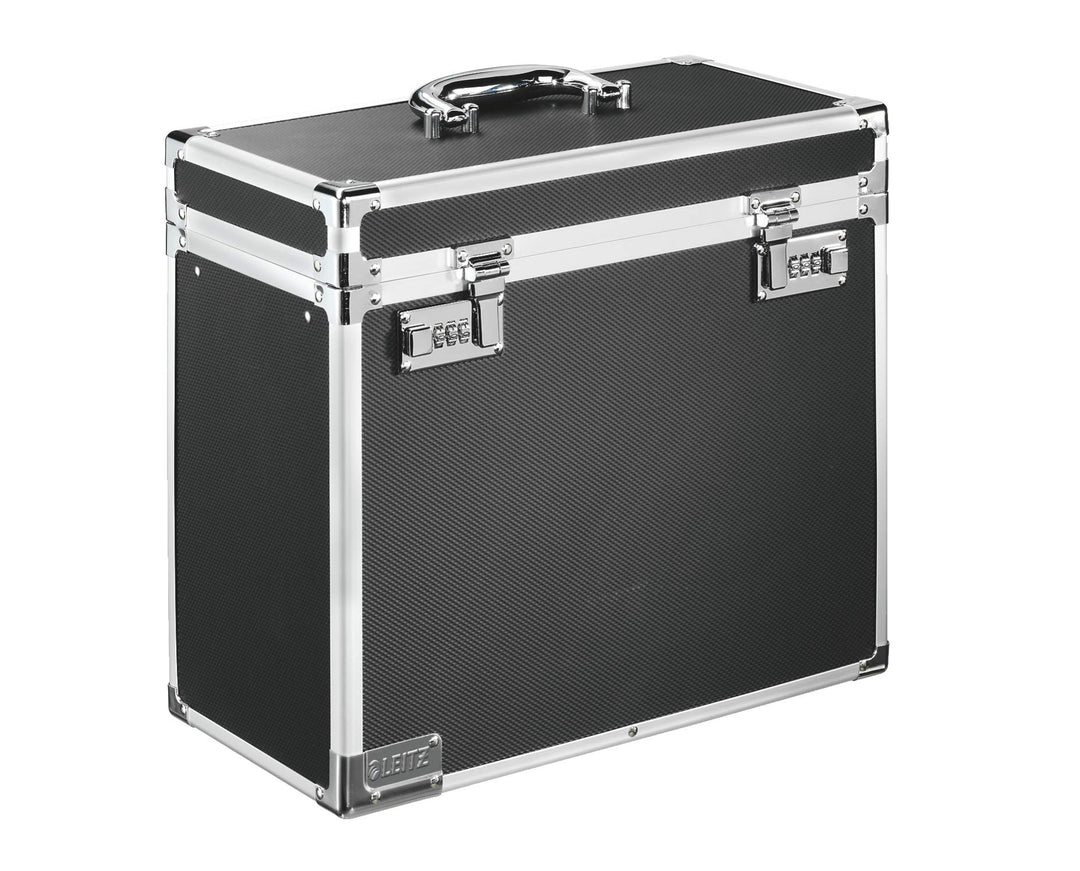 Leitz 67160095 Hängeablage-Box mobil, Aluminium, schwarz Aktenkoffer, Aktenkoffer