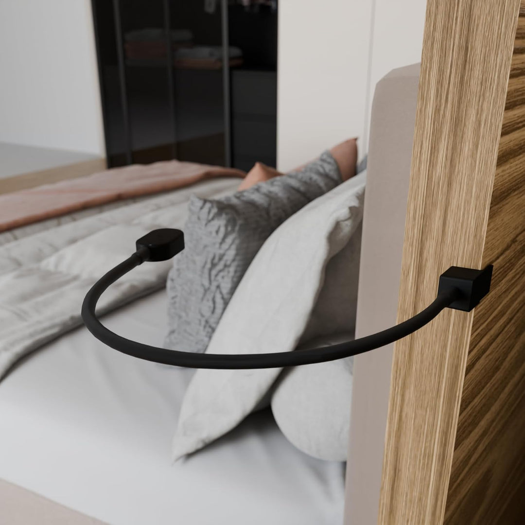 kalb I Ilios LED-Bettleuchte/Leseleuchte mit USB-C, Wand- und Winkelmontage, Flexibler Arm, dimmbar,