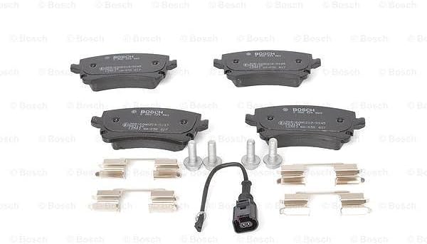 Bosch BP1018 Bremsbeläge - Hinterachse - ECE-R90 Zertifizierung - vier Bremsbeläge pro Set