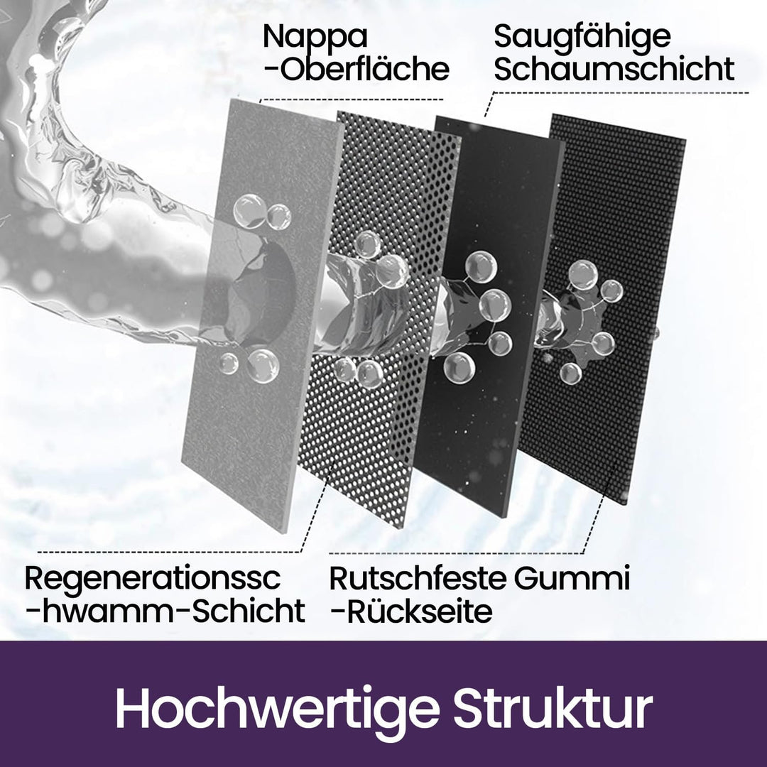 DEXI Badematte rutschfest 50 x 80 cm, Super Absorbierende Badezimmerteppich, schnelltrocknende Badvo