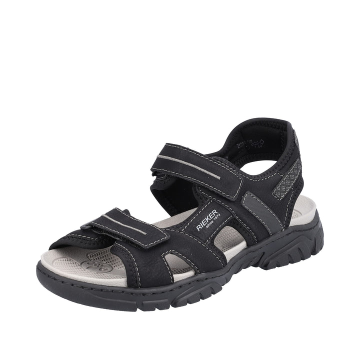 Rieker Herren 22750 Sandale 43 EU Schwarz, 43 EU Schwarz