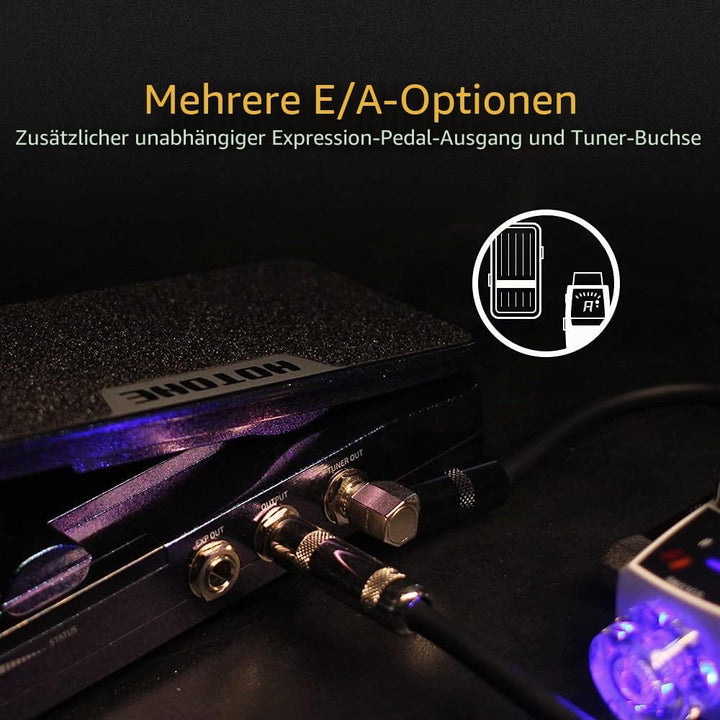 Hotone WAH AKTIV Volume Passive Expression 4 in 1 Gitarre Effektpedal schaltbar mit sichtbaren Gitar