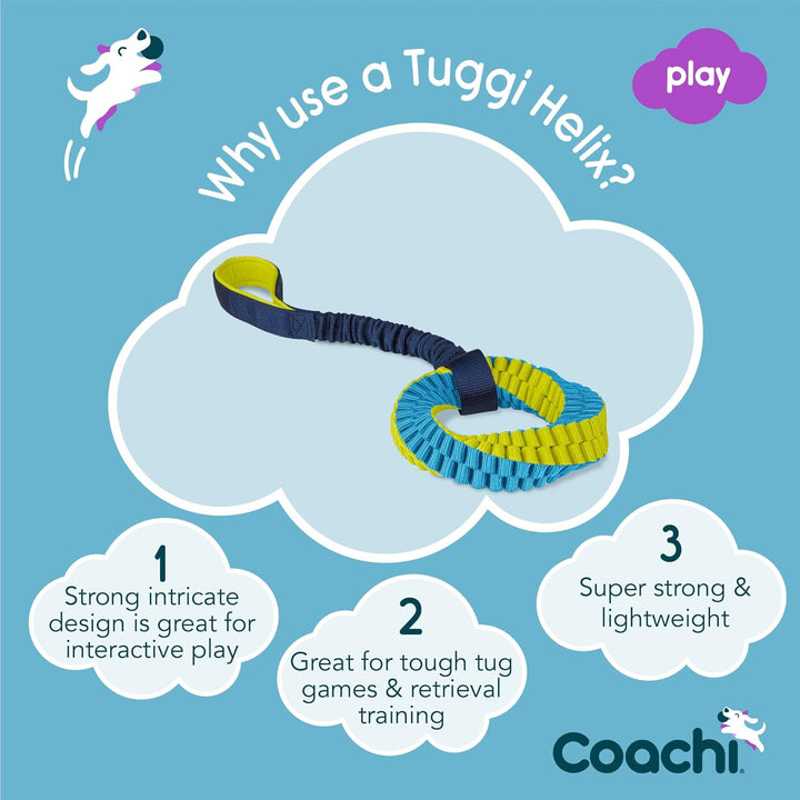 Coachi Tuggi Helix, innovatives Design, leicht, robust, sicher, dehnbarer Bungee-Griff, Belohnungstr