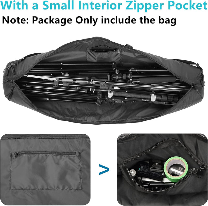 Selens 100x20cm Stativtasche Fotostativtragetasche Gepolsterte Stativ Tasche Tragetasche für C-Ständ