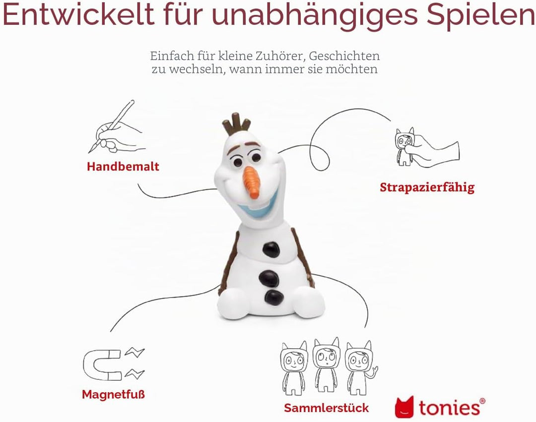 tonies Frozen Olaf Audio Character - Olaf Toy, Disney Hörbücher für Kinder