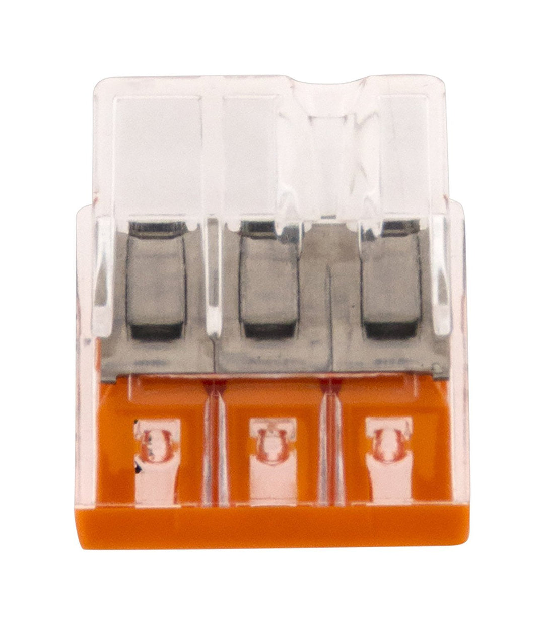 WAGO 2273-203 COMPACT Steckklemmen, 3-Leiter Dosenklemme, 100 Stück | Für eindrähtige Leiter von 0,5