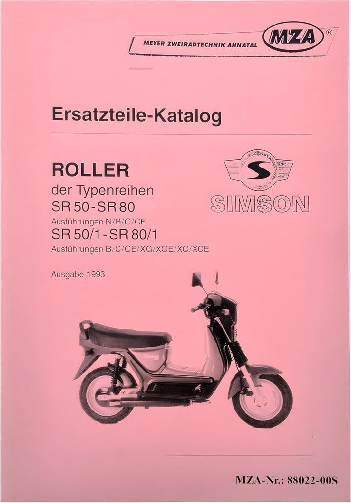 Ersatzteilkatalog Roller SR50-SR80 - Ausgabe 1993