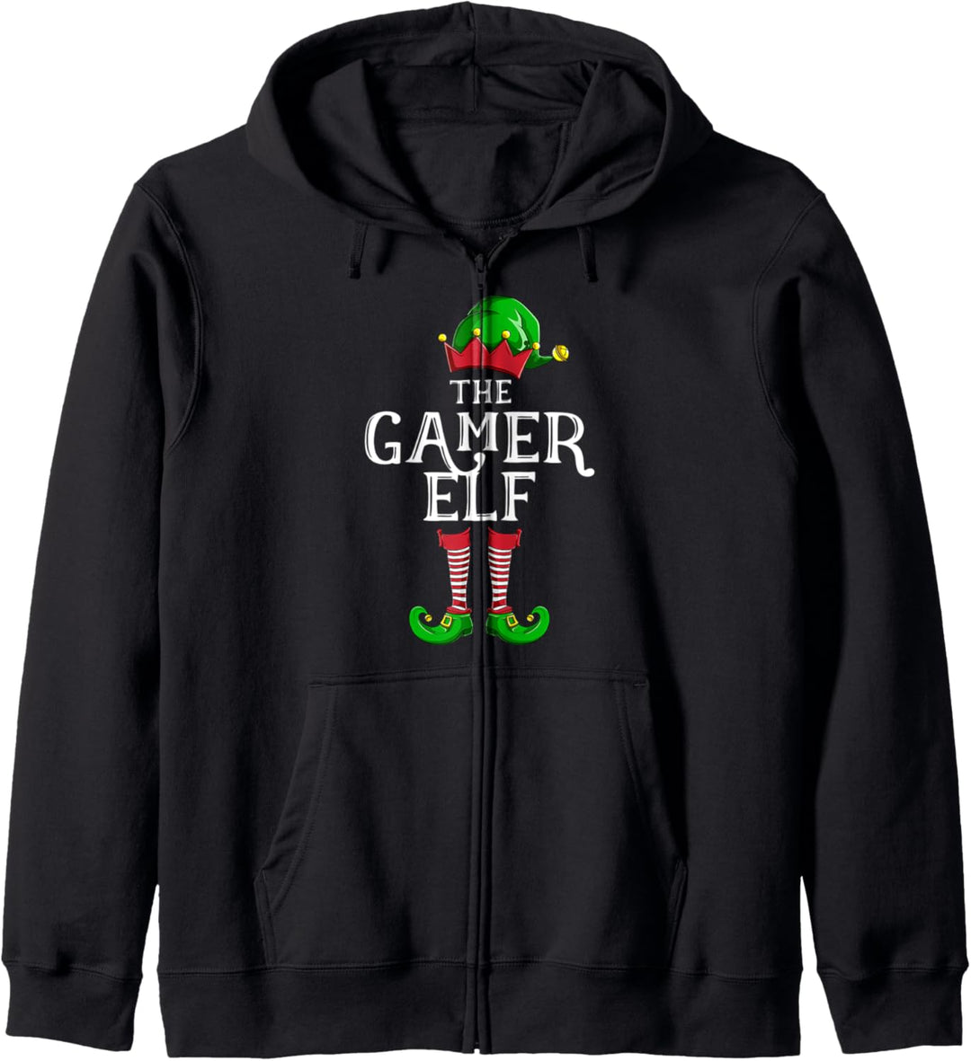 Gamer Elf Partnerlook Familien Weihnachten Männer Jungen Kapuzenjacke