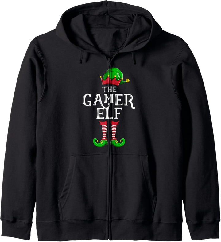 Gamer Elf Partnerlook Familien Weihnachten Männer Jungen Kapuzenjacke