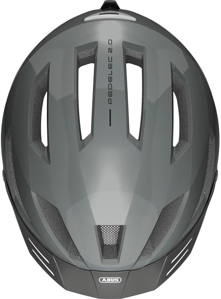 ABUS Stadthelm Pedelec 2.0 - Fahrradhelm mit Rücklicht und Regenhaube - für den Stadtverkehr - für D