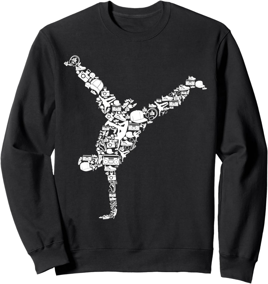 Breakdance Breakdancer Breakdancing Hip Hop Kinder Männer Sweatshirt