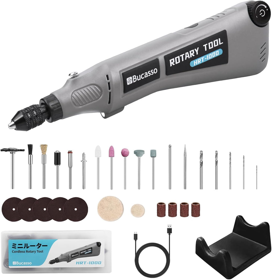 Rotationswerkzeug-Kit mit variabler Geschwindigkeit und 2.0-Universalfutter von 1/50'' bis 1/8'', ka