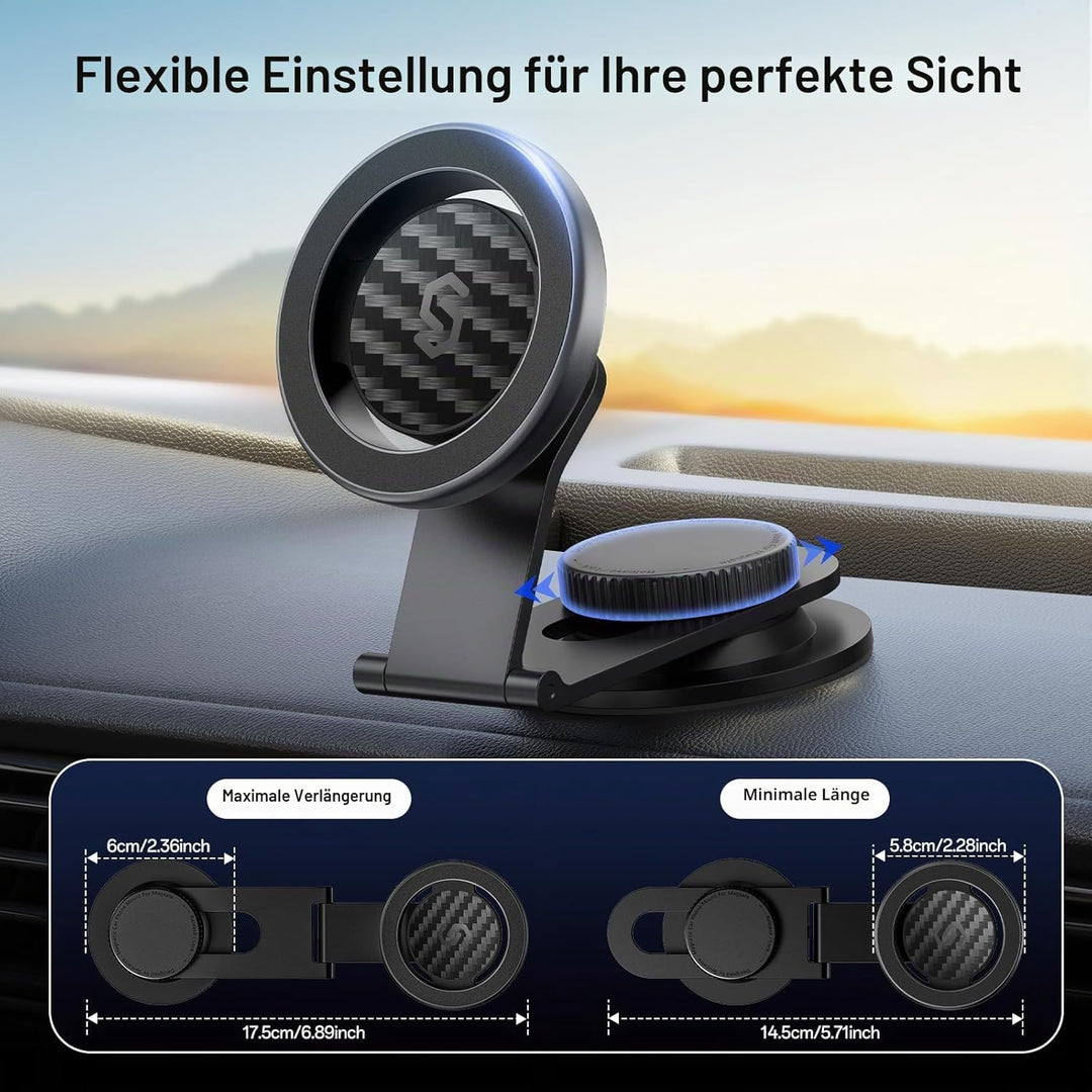 SYNCWIRE Passend für MagSafe Kfz-Halterung für Universal-Armaturenbrett, Tesla-Bildschirm, magnetisc