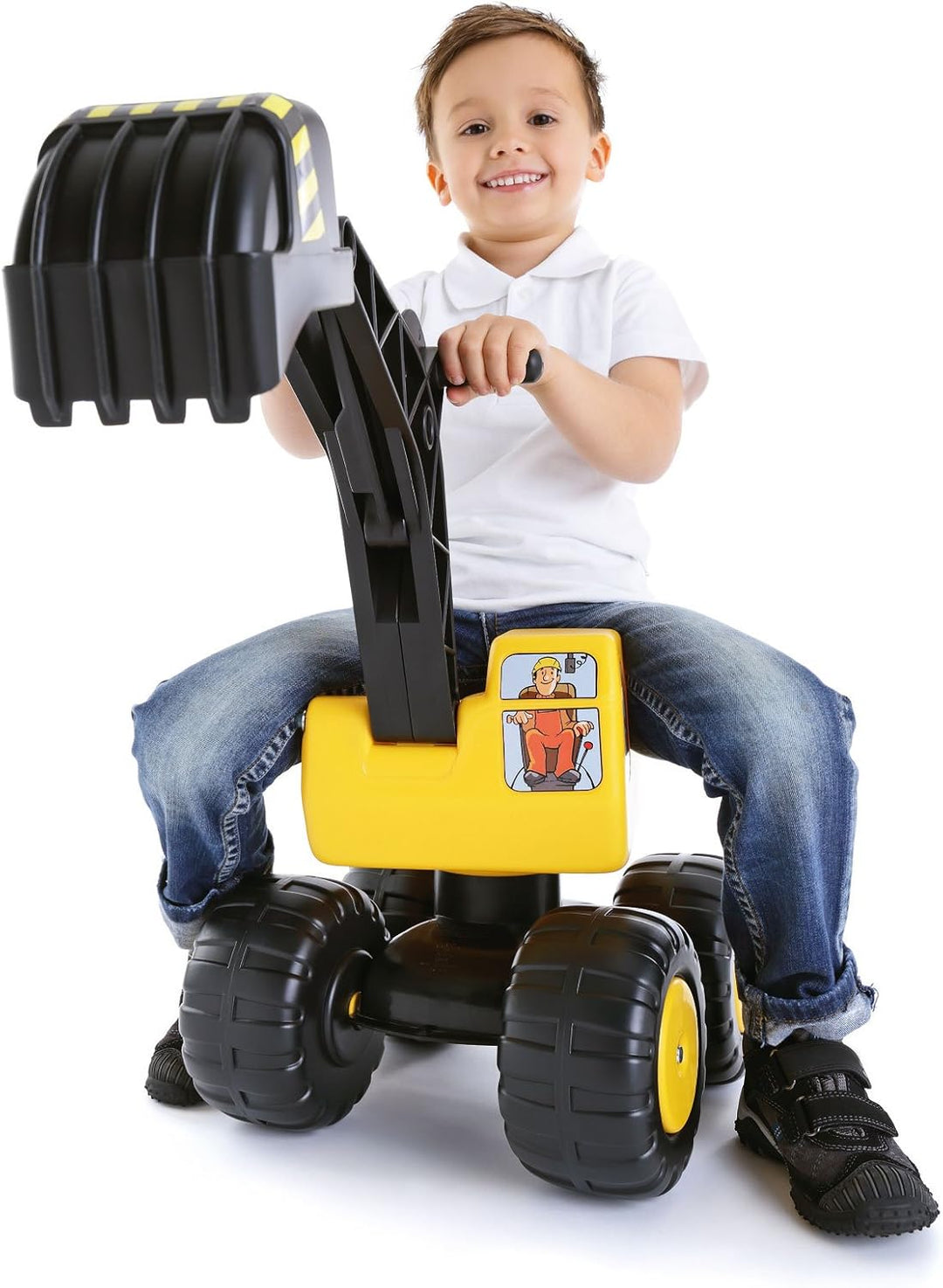 Mobby-Dig Sitzbagger, 65 cm - Sandspielzeug Kindergartenqualität