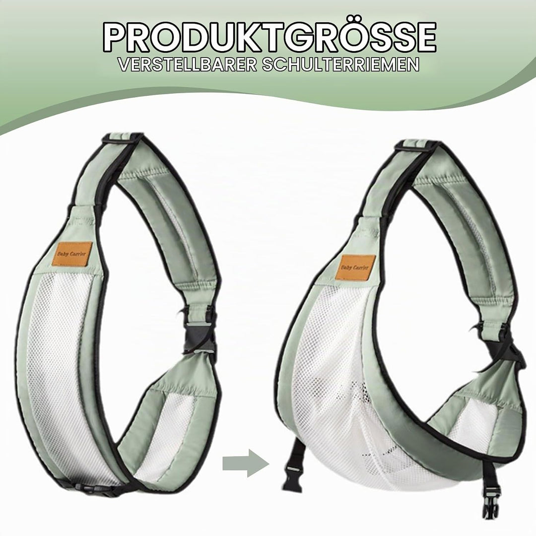 Babytragetuch,Kleinkind Trage Seitlich,Babytrage Seitlich,Verstellbare Schulter Babytrage,Multifunkt